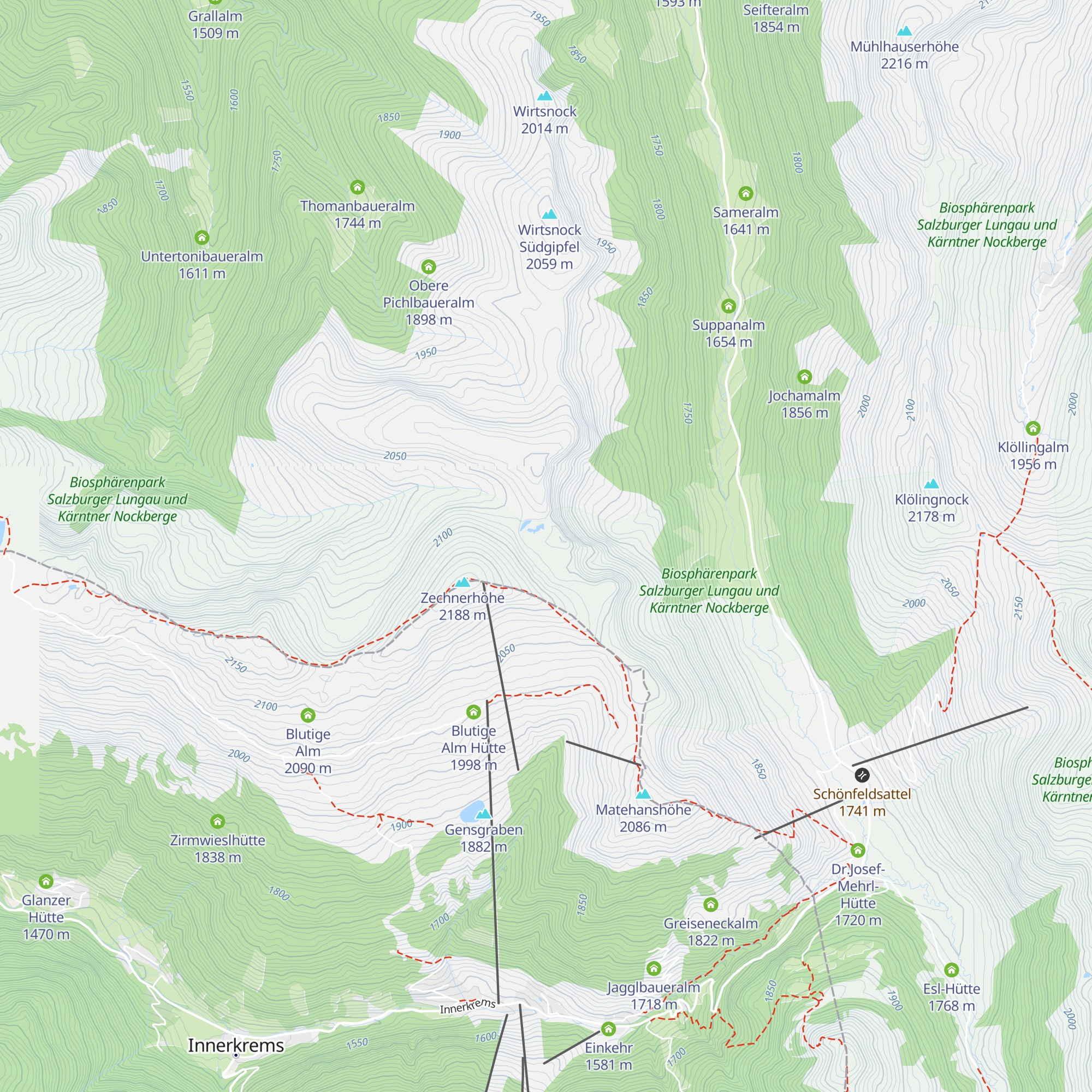 Stockenboier Alm map