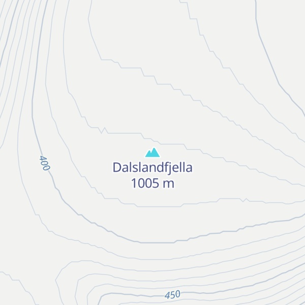 Map of Dalslandfjella