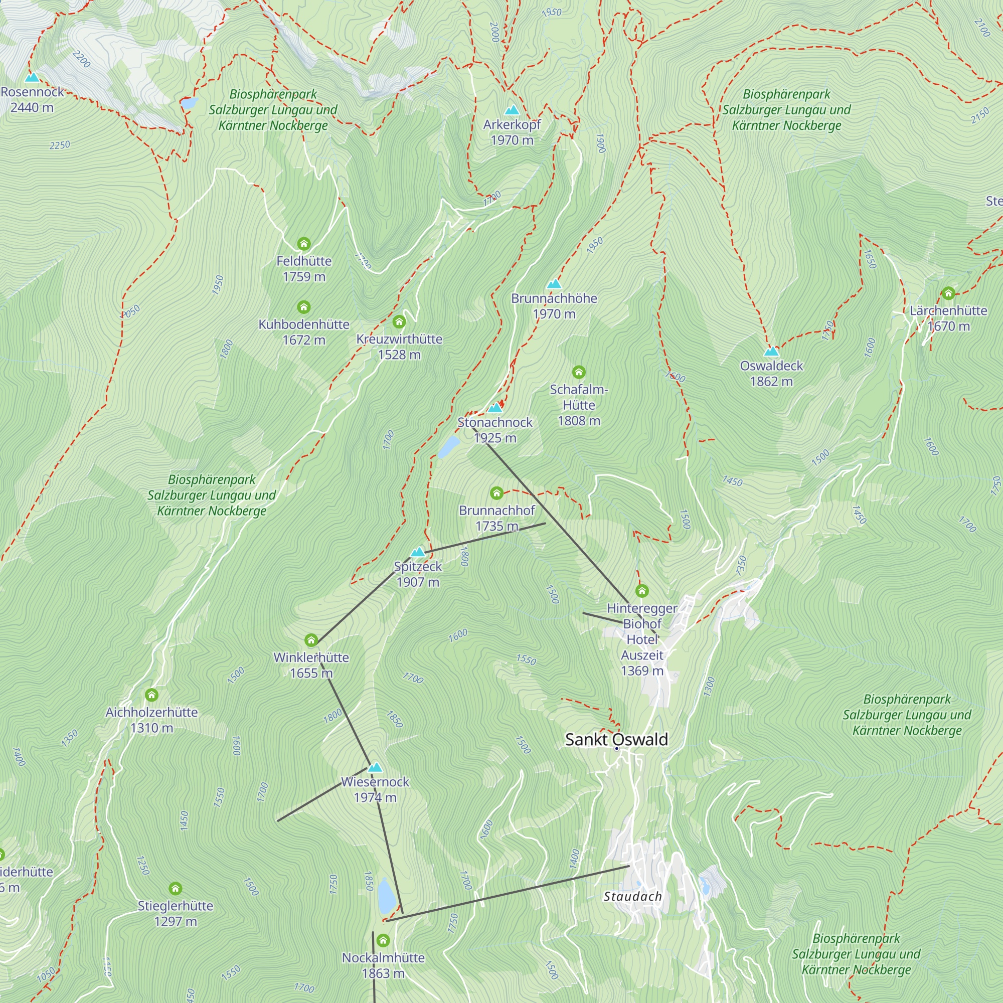 Schneeanlage Brunach map