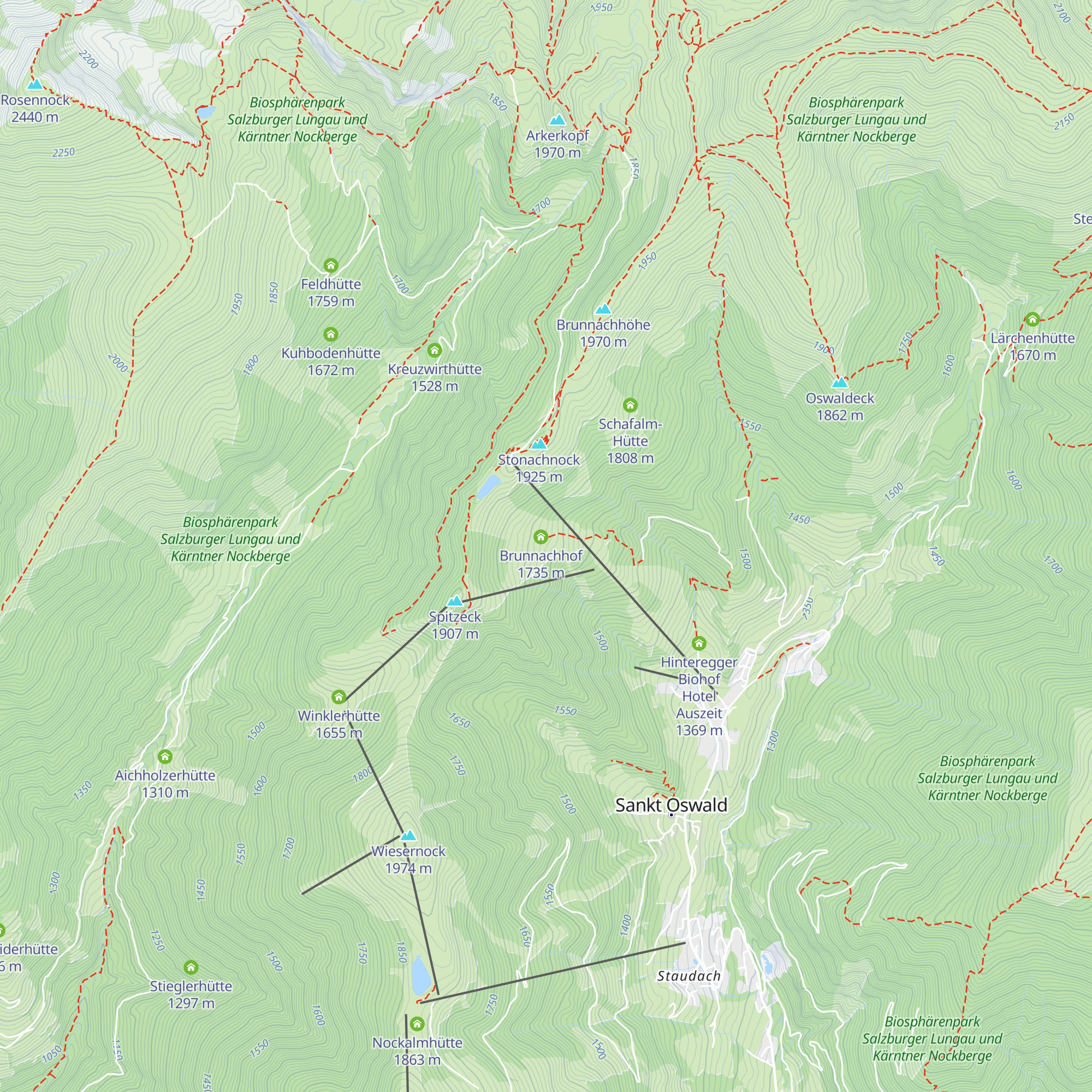 Schneeanlage Brunach map