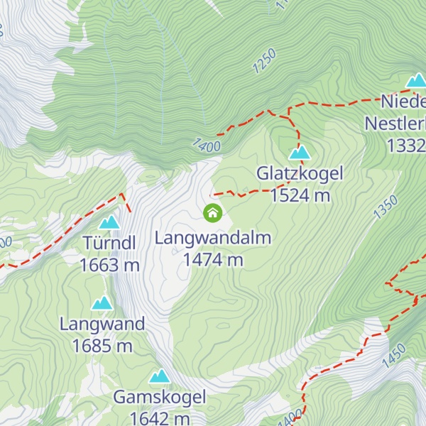 Map of Langwandalm