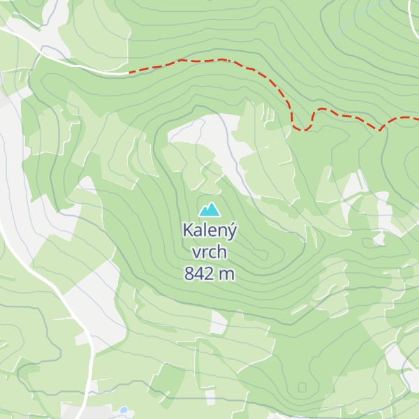 Map of Kalený vrch