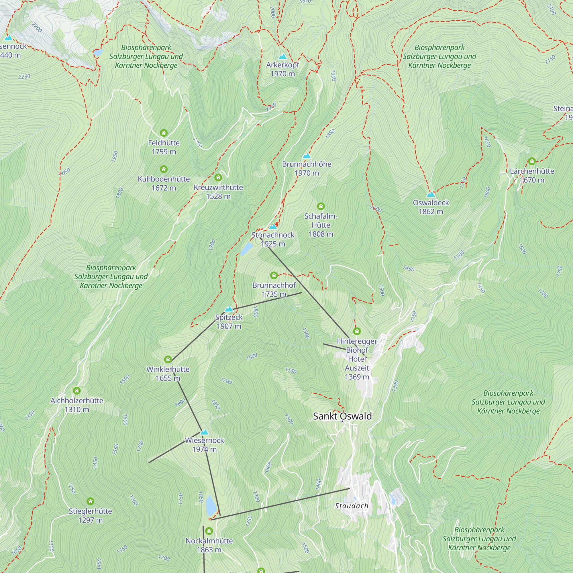 Poldl Weltcup Hütte map