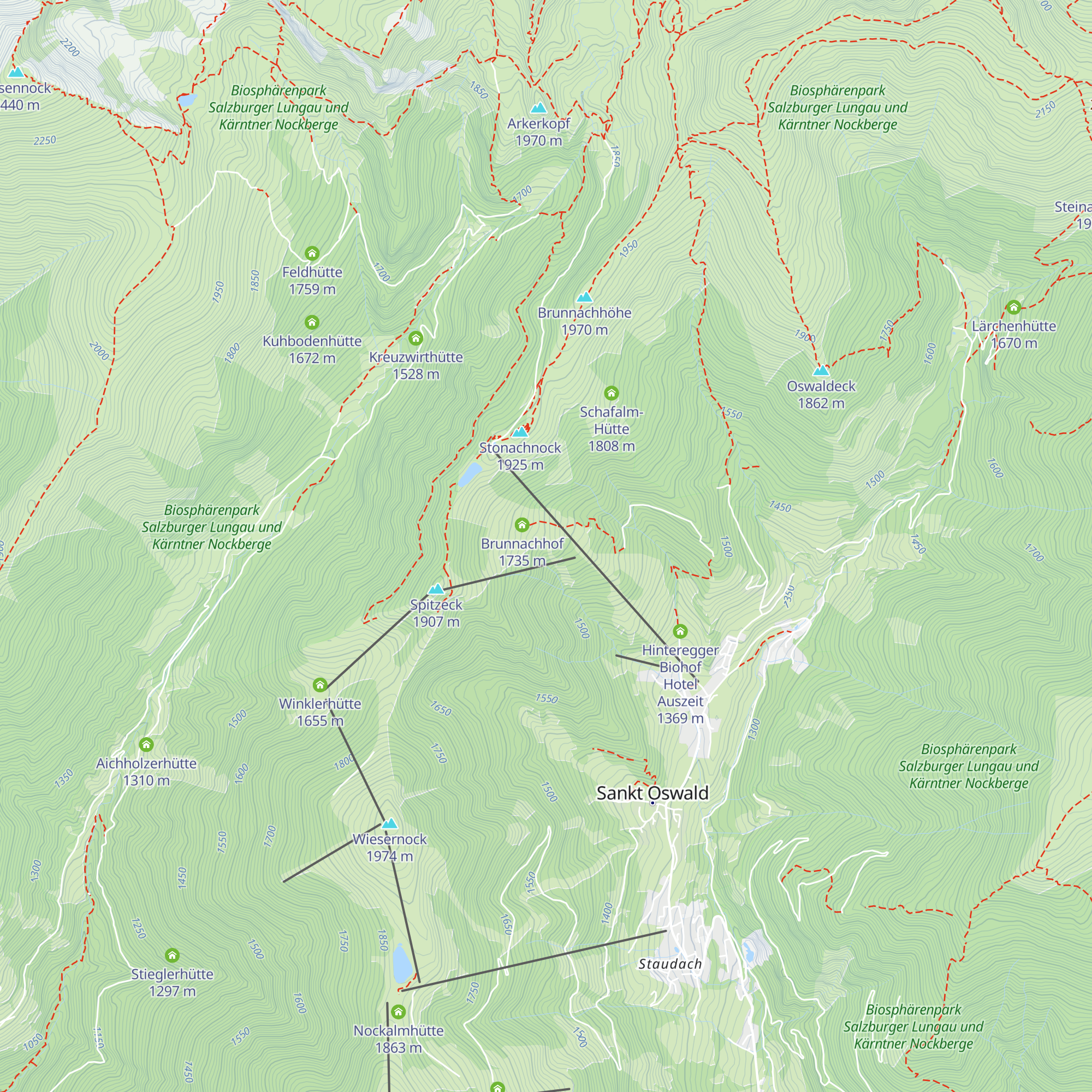Poldl Weltcup Hütte map