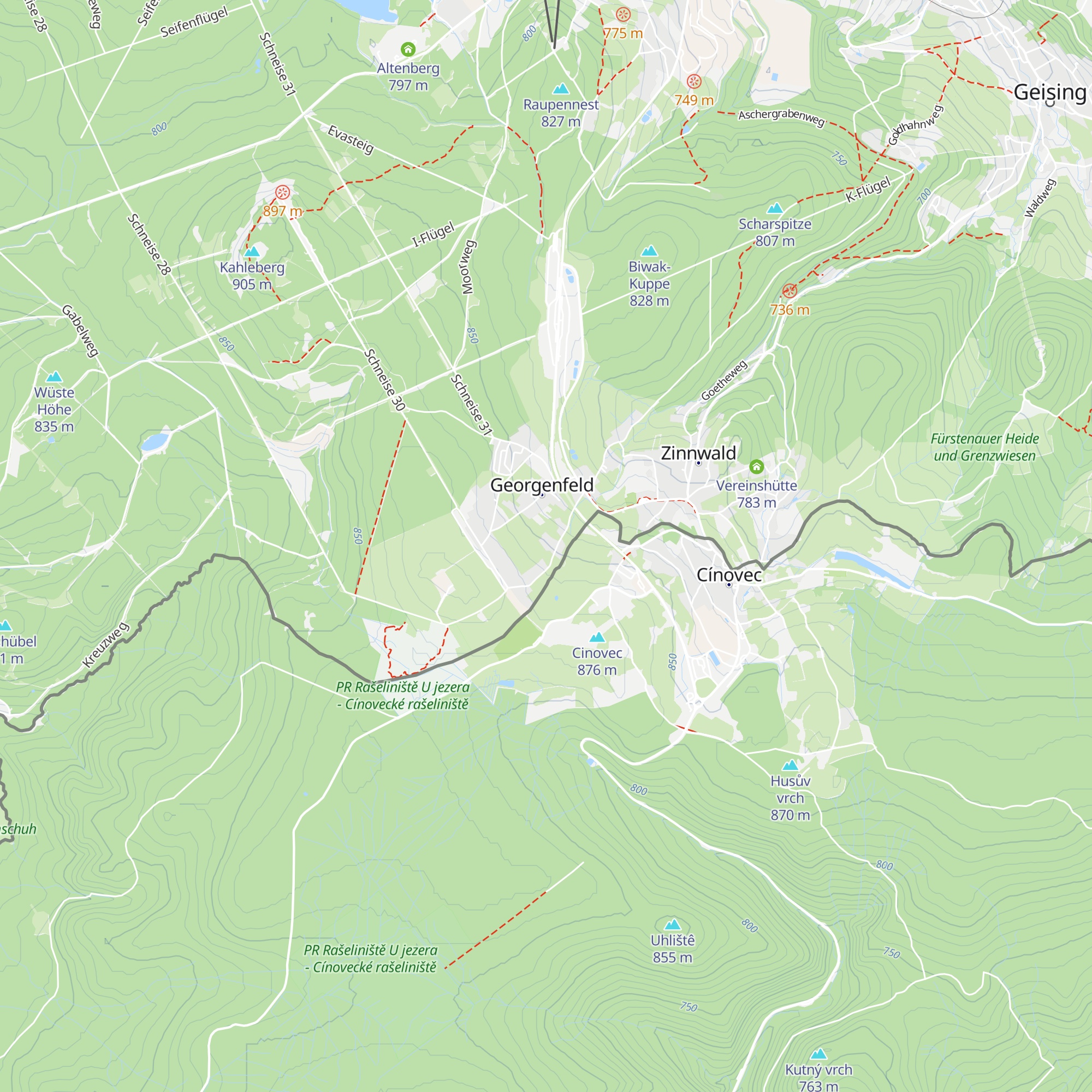 Klügelhütte map