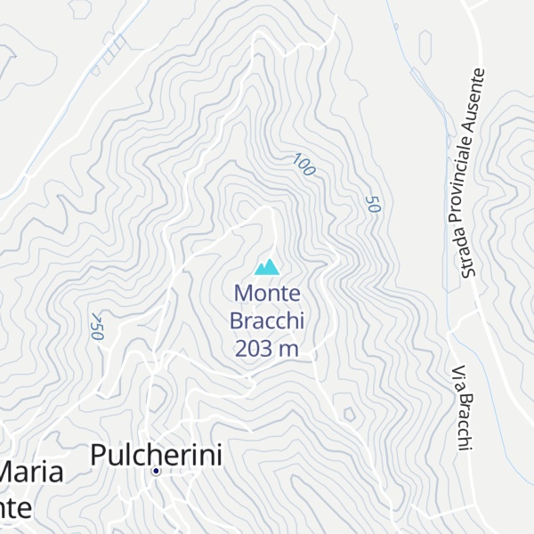 Map of Monte Bracchi