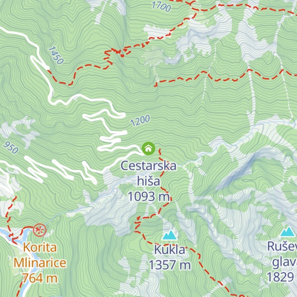 Map of Cestarska hiša