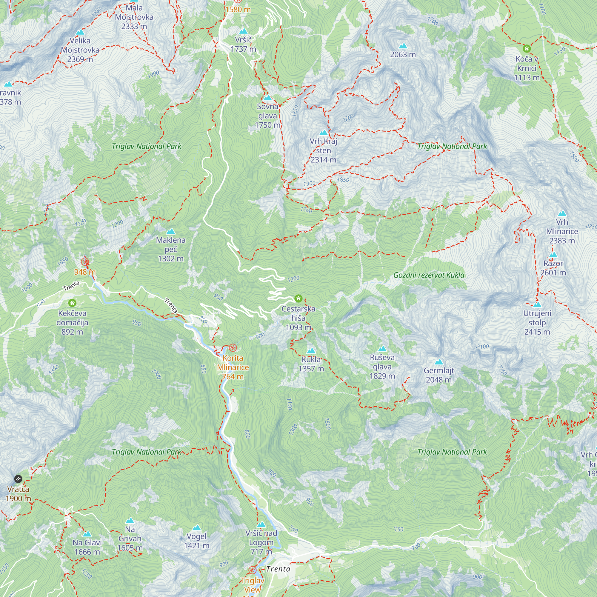Cestarska hiša map