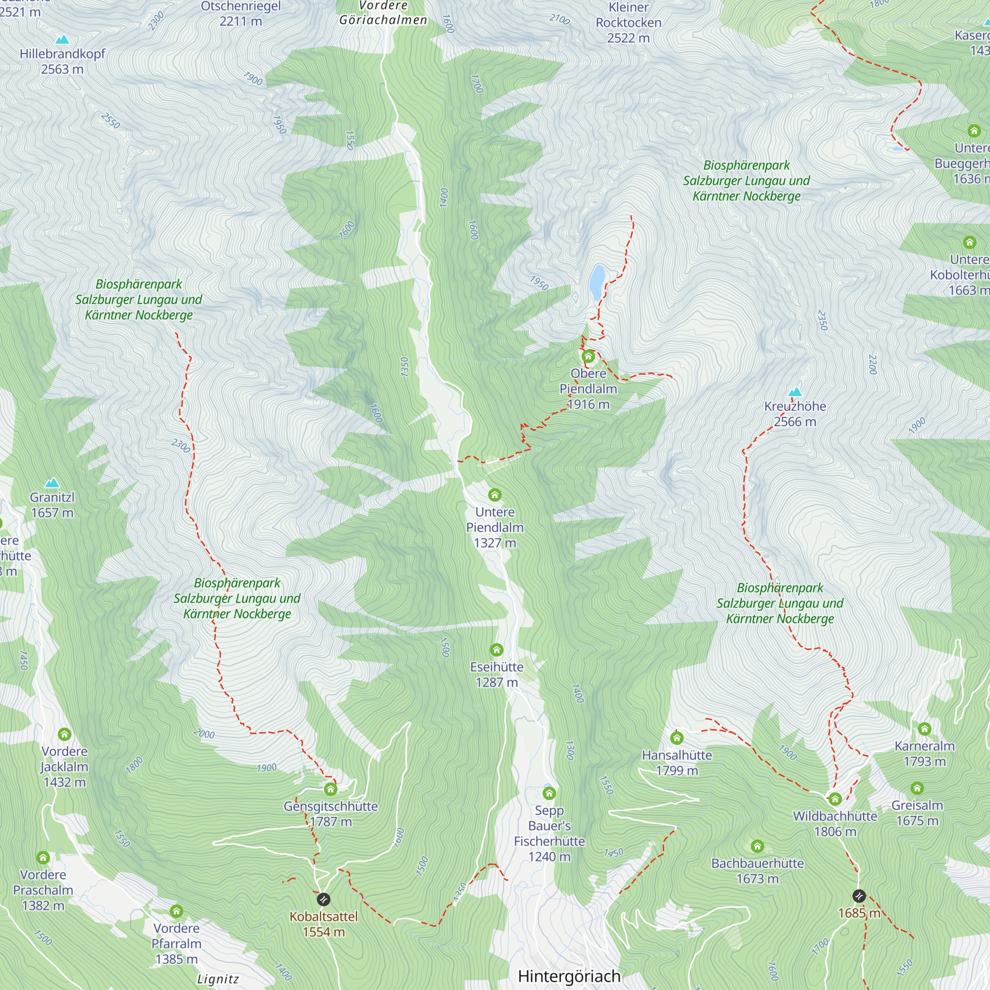 Untere Piendlalm map