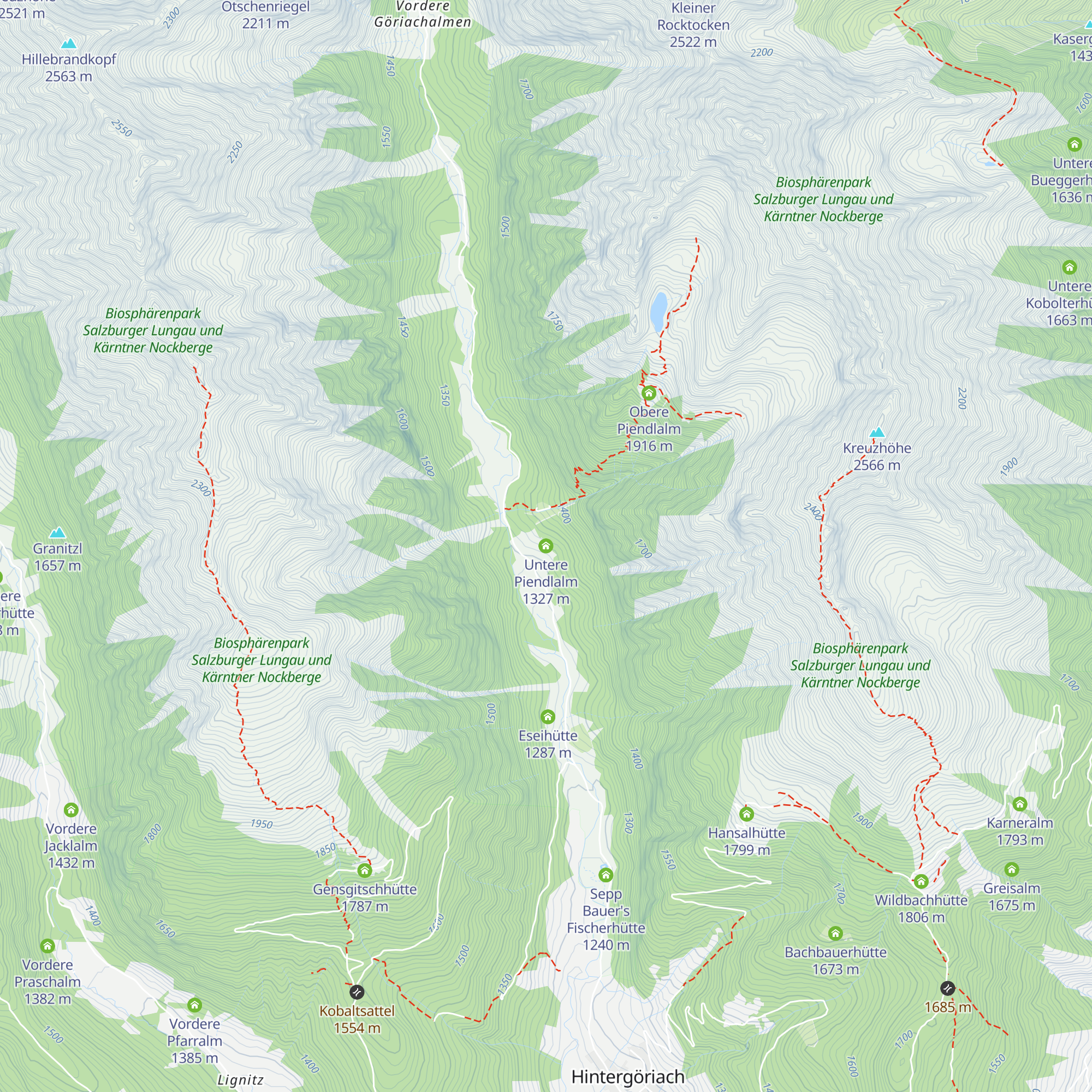 Untere Piendlalm map