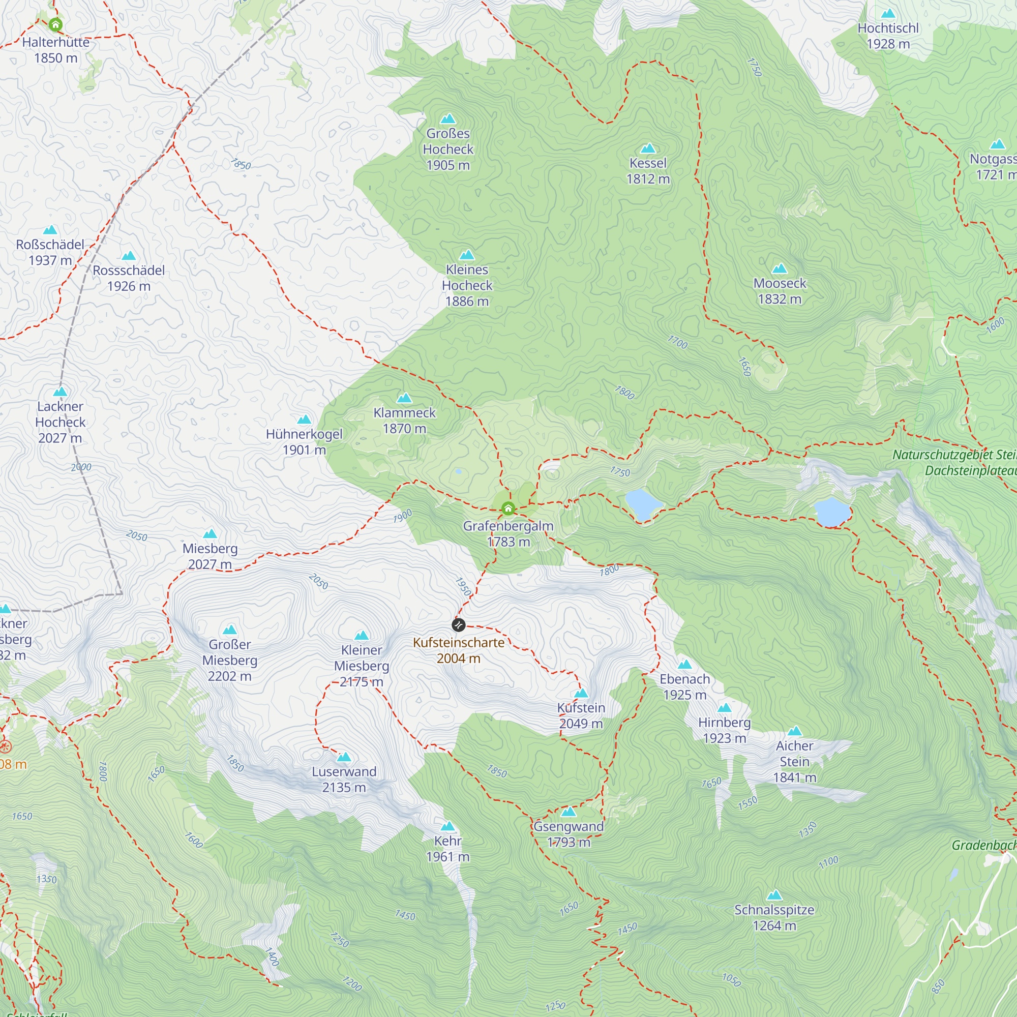 Grafenbergalm map