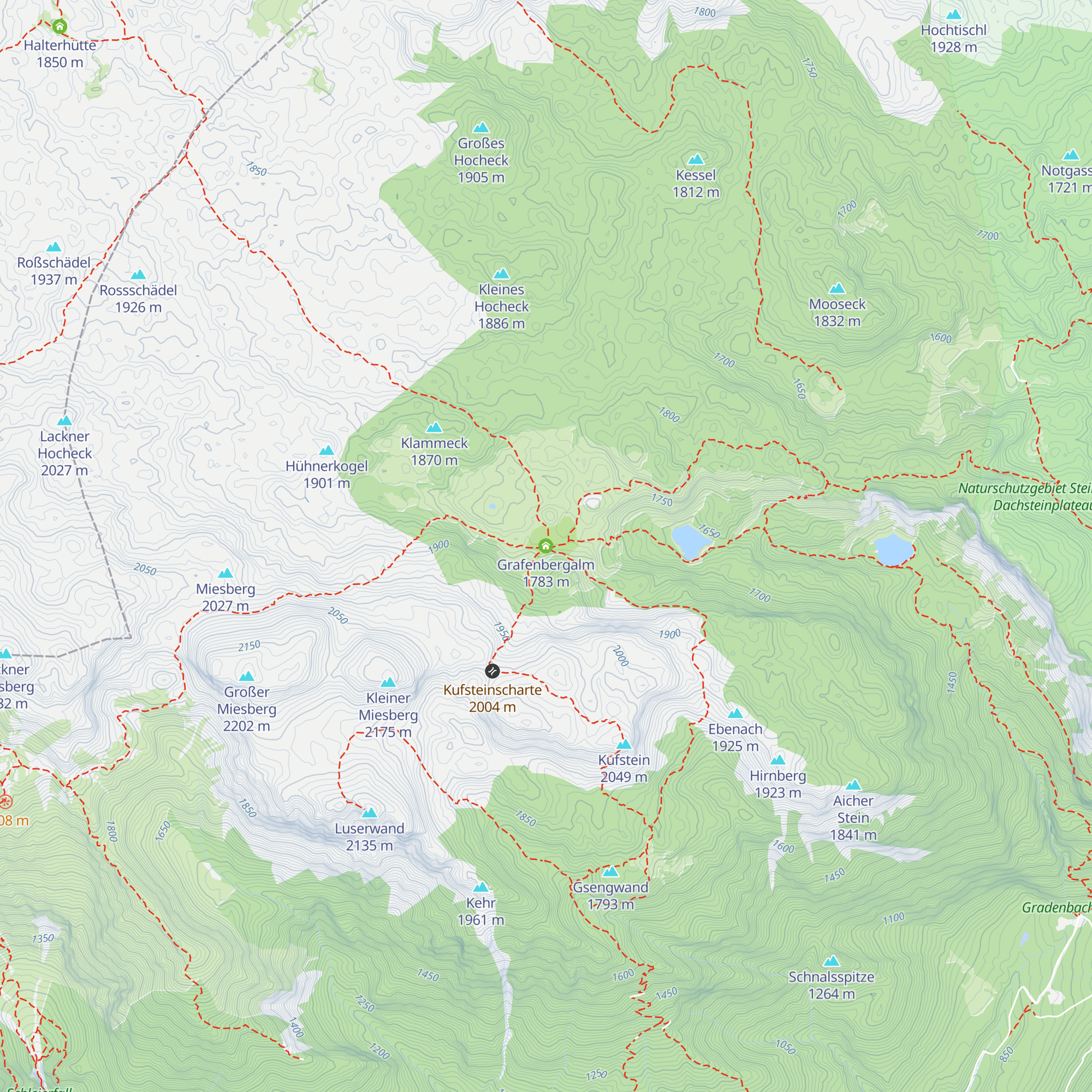 Grafenbergalm map