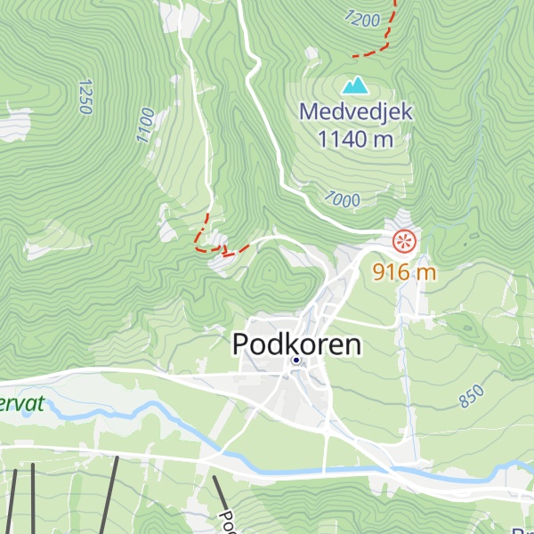 Map of Mucna gora