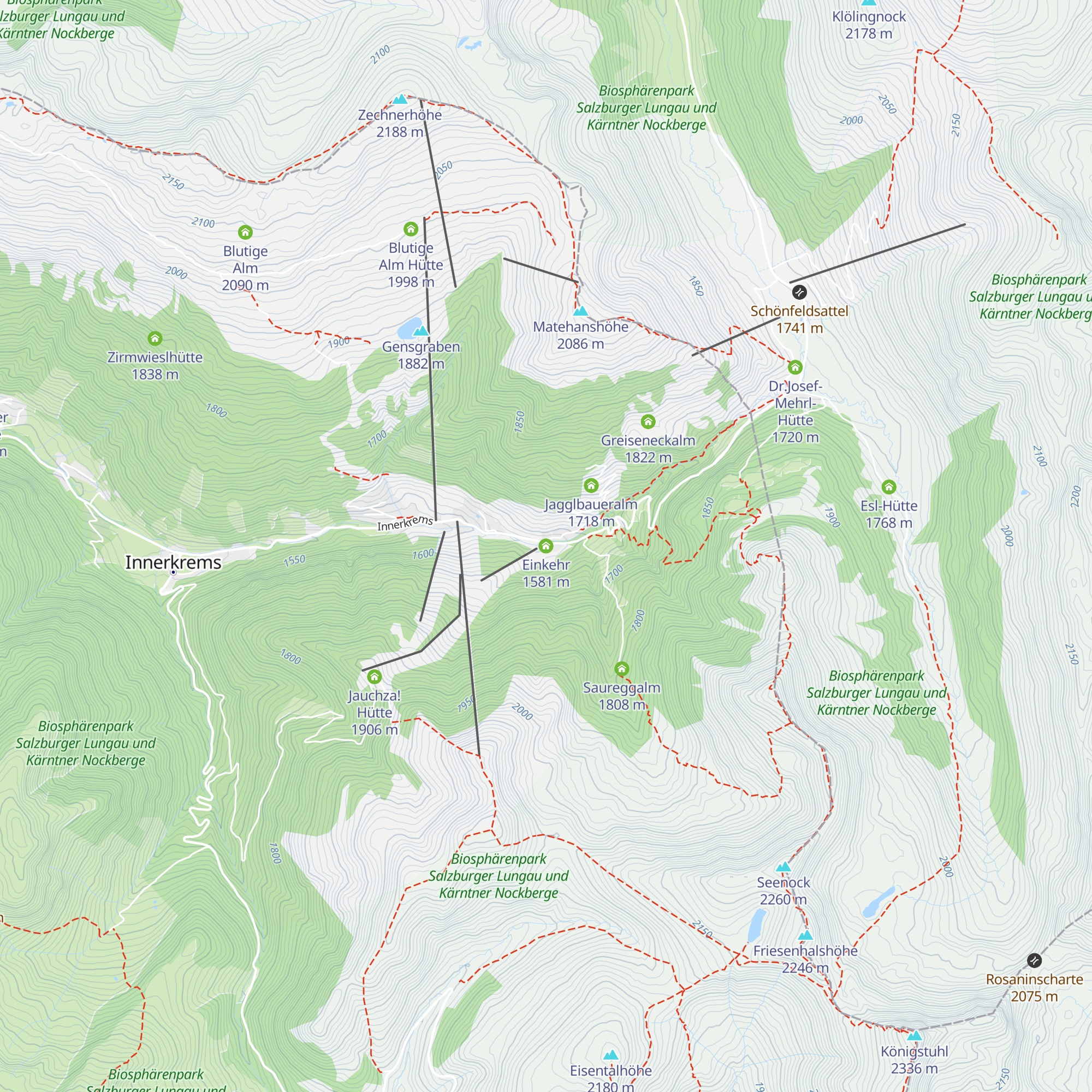 Einkehr map