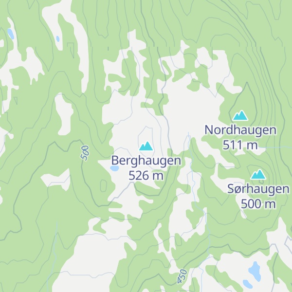 Map of Berghaugen