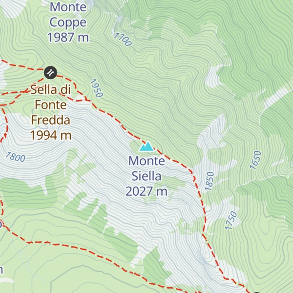 Map of Monte Siella