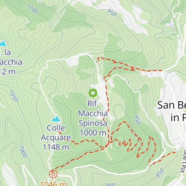 Map of Rif. Macchia Spinosa