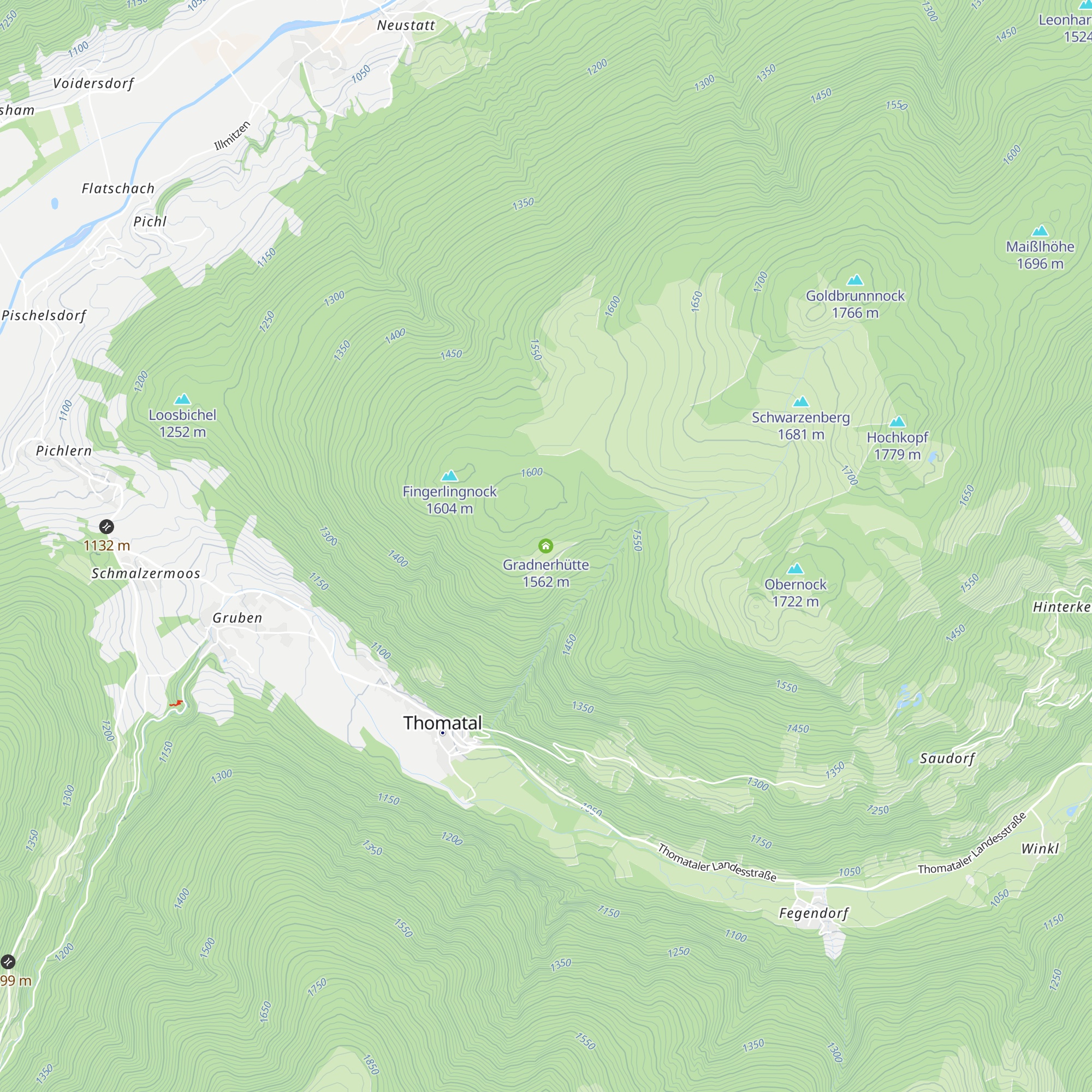 Gradnerhütte map