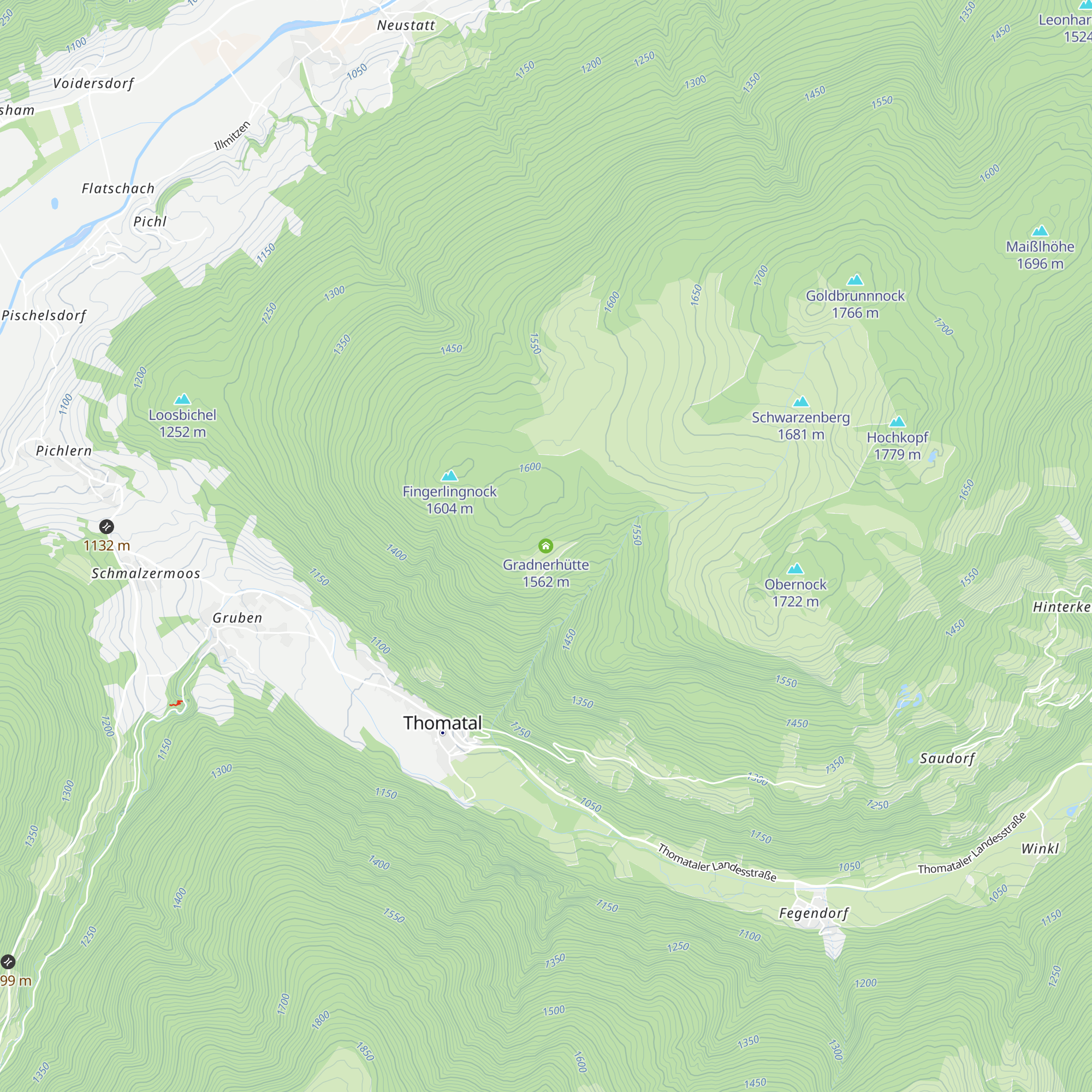 Gradnerhütte map