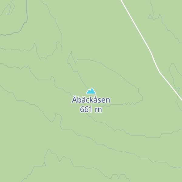 Map of Åbäckåsen