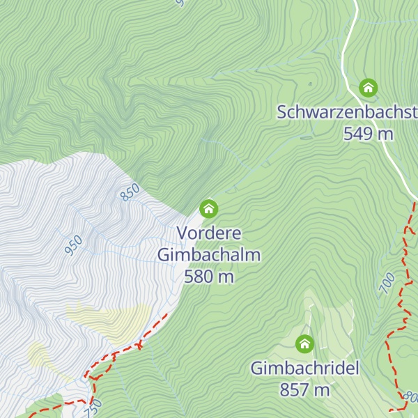 Map of Vordere Gimbachalm