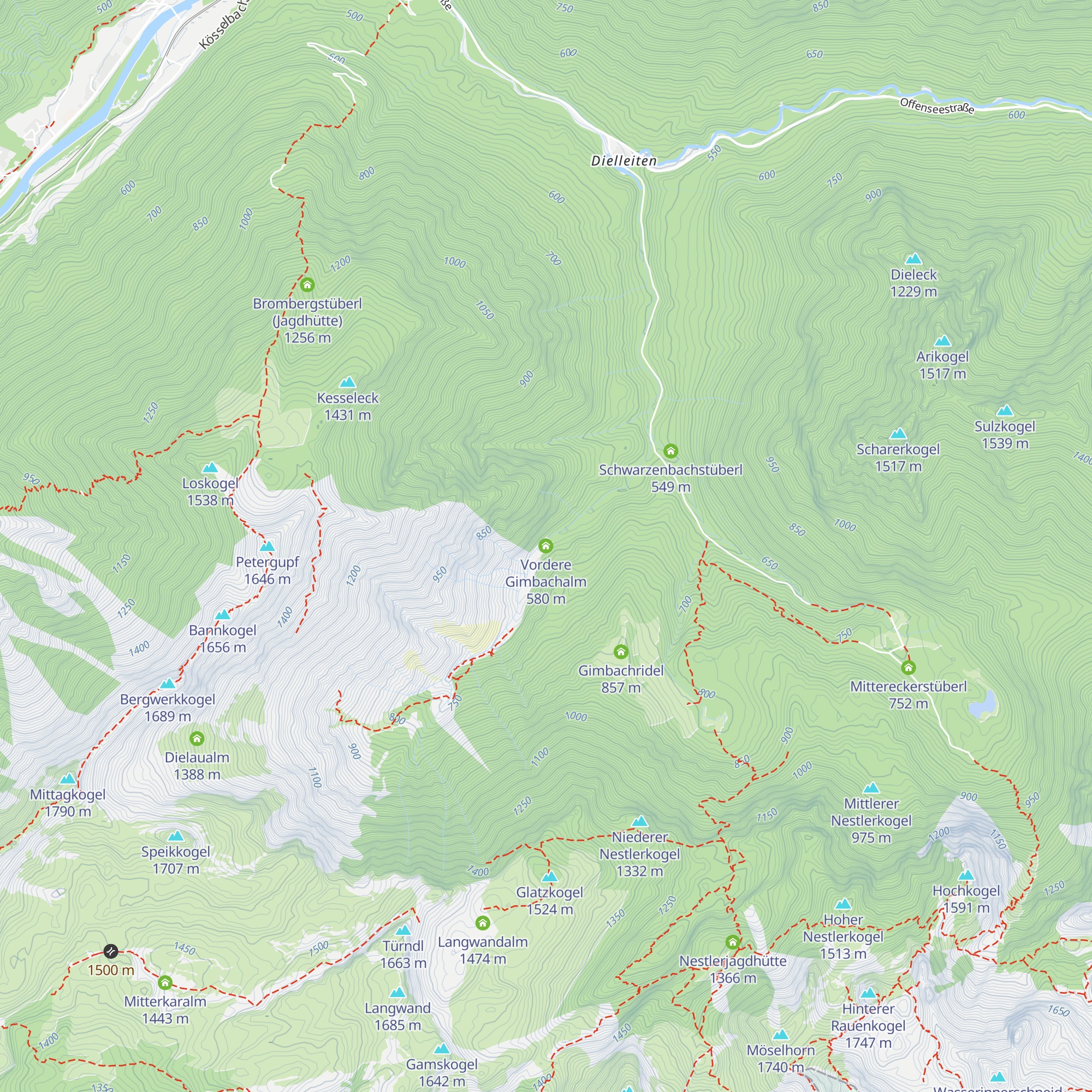 Vordere Gimbachalm map