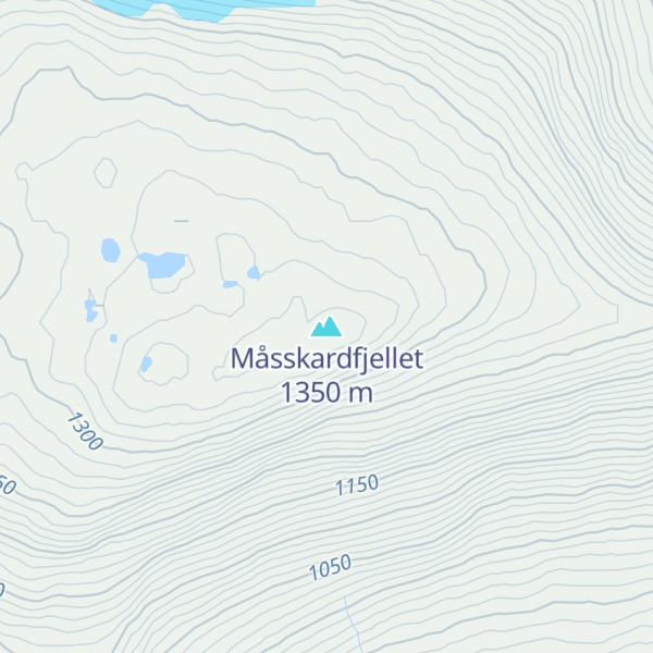 Map of Måsskardfjellet