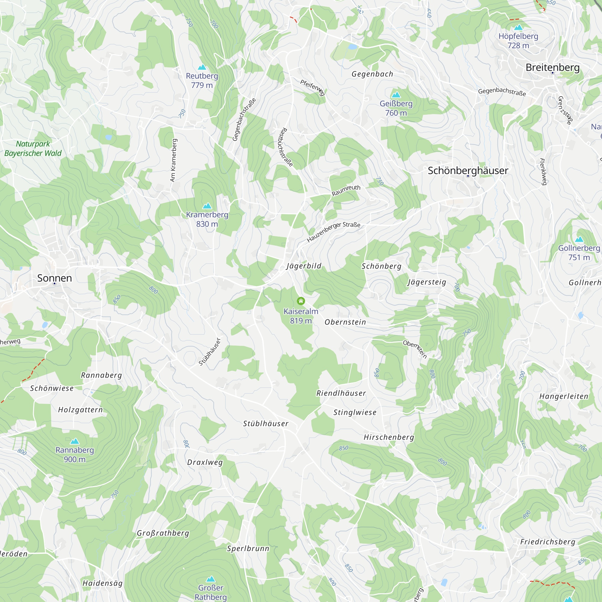 Kaiseralm map