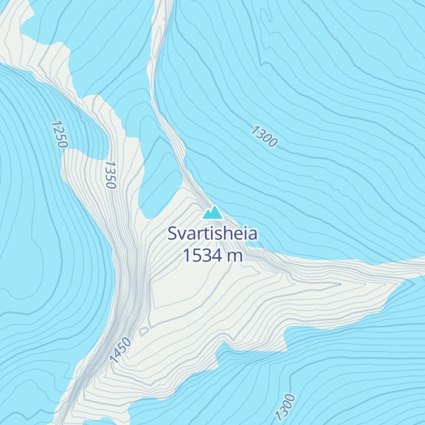 Map of Svartisheia