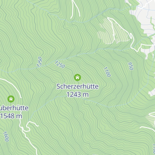 Map of Scherzerhütte