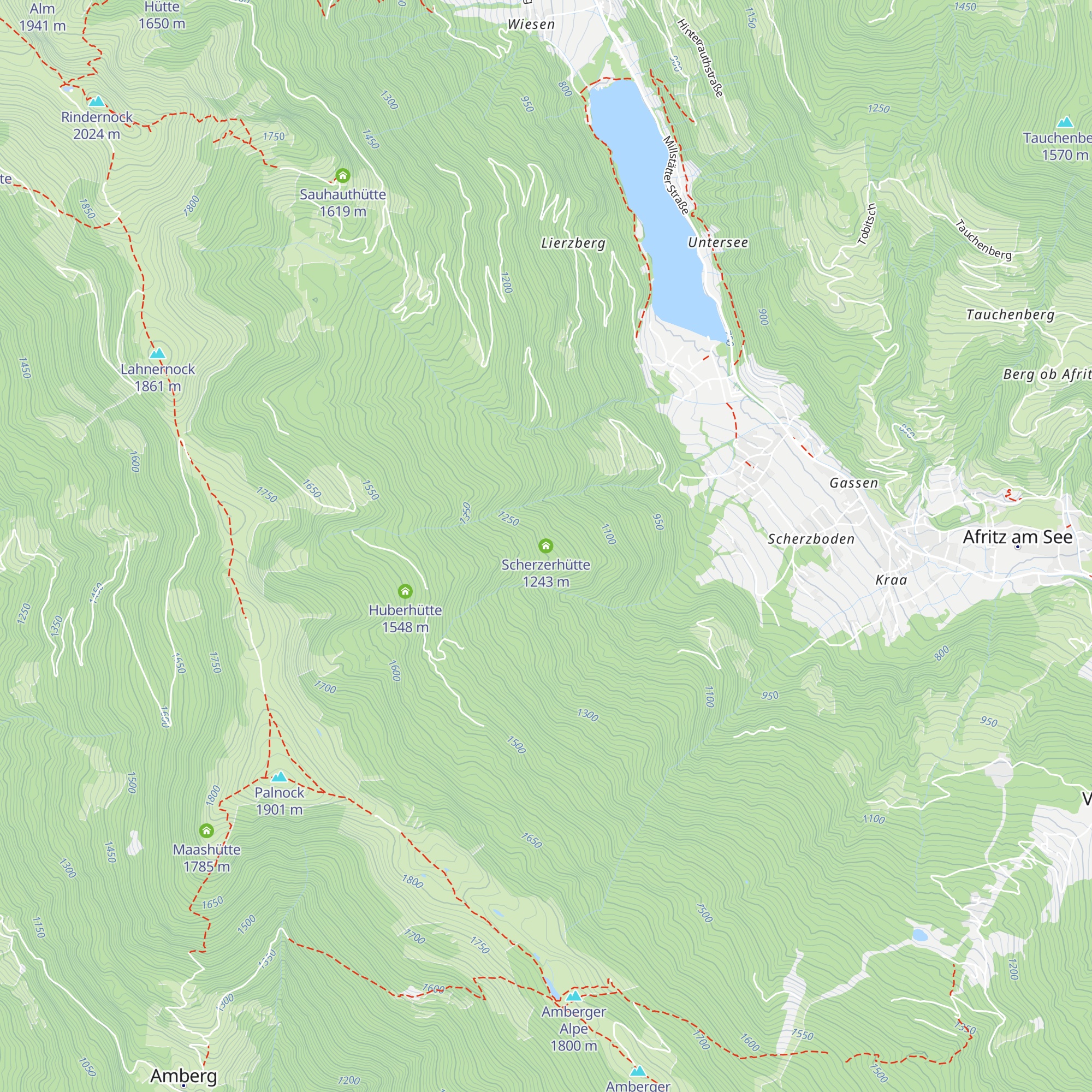 Scherzerhütte map