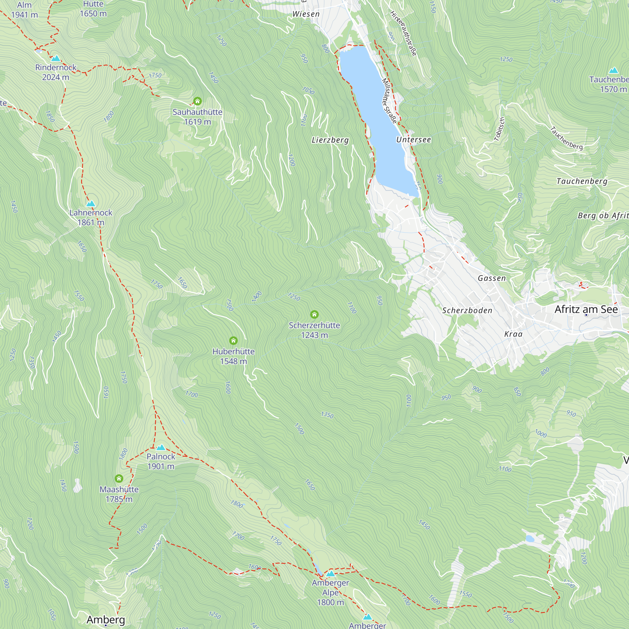 Scherzerhütte map