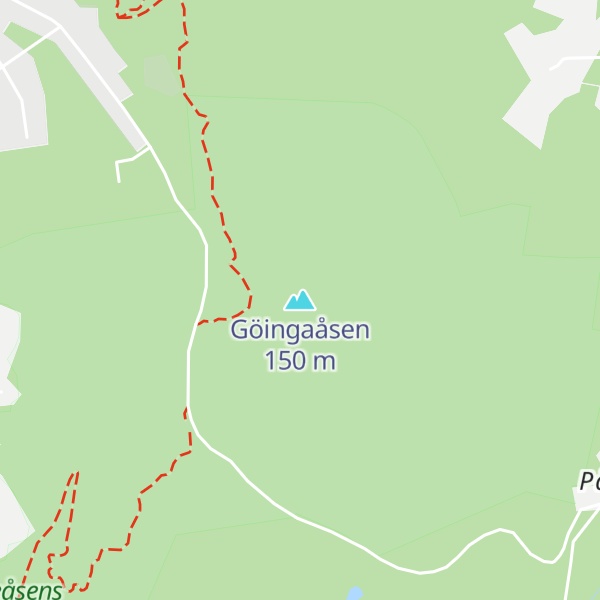 Map of Göingaåsen