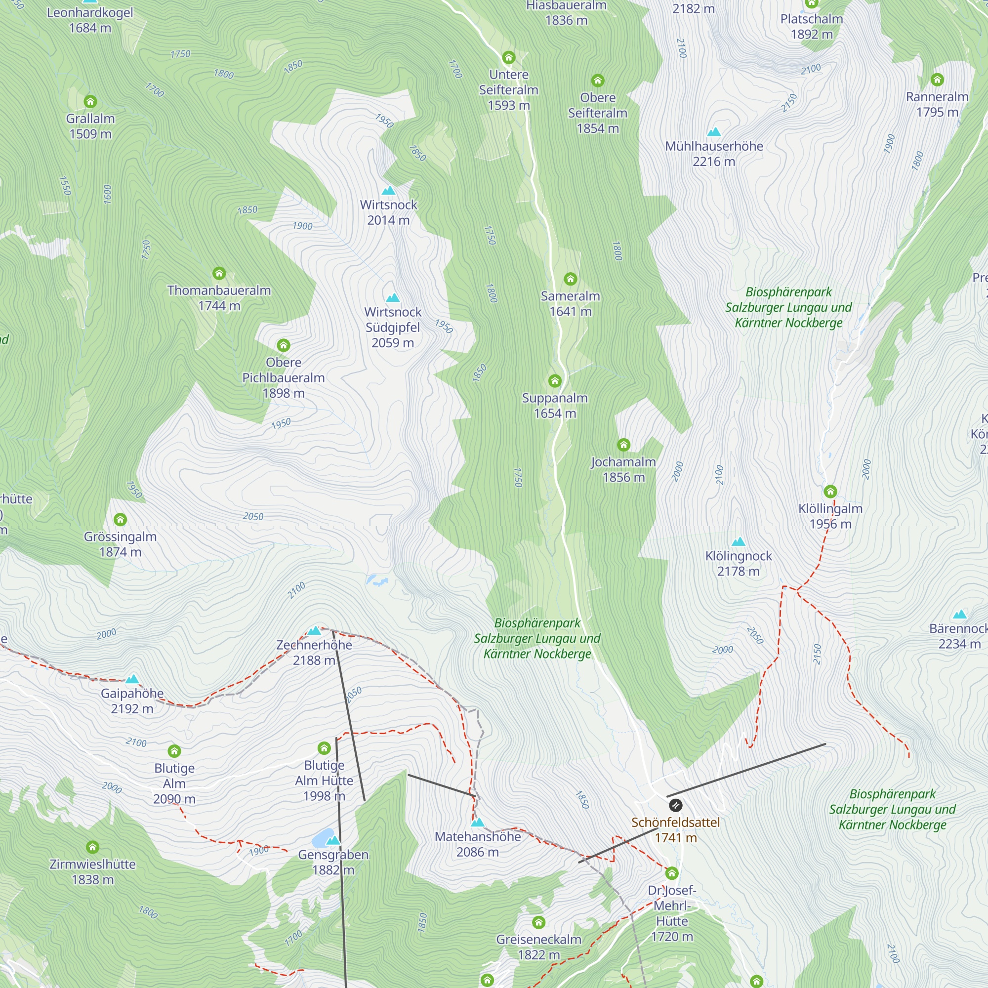 Sagmeisteralm map