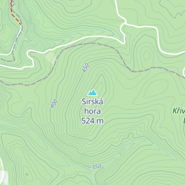 Map of Sirská hora