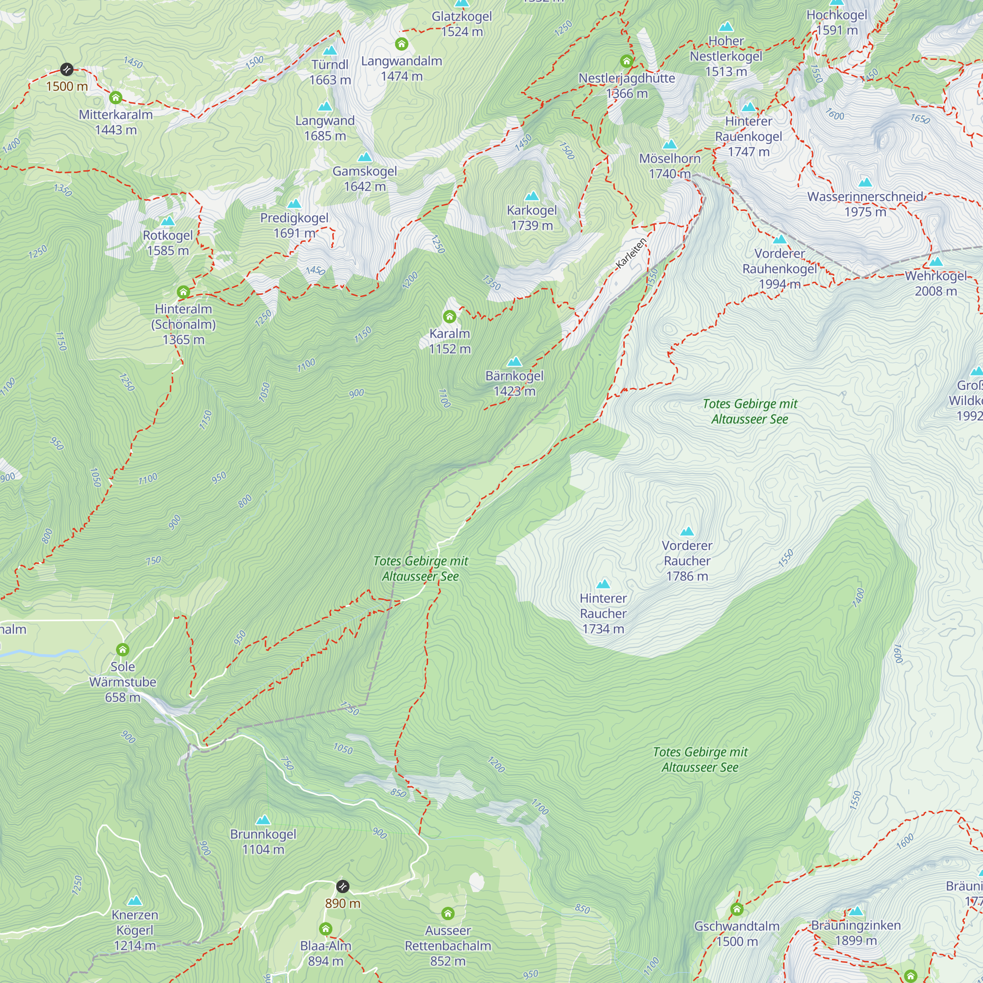 Ischler Hütte map