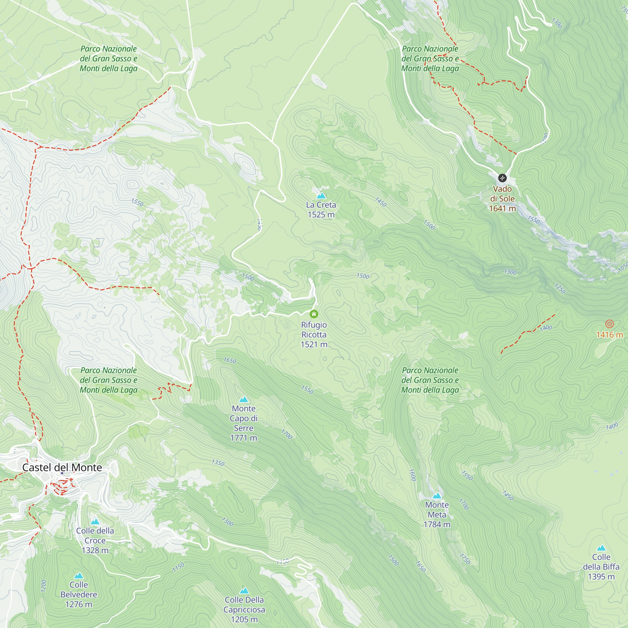 Rifugio Ricotta map