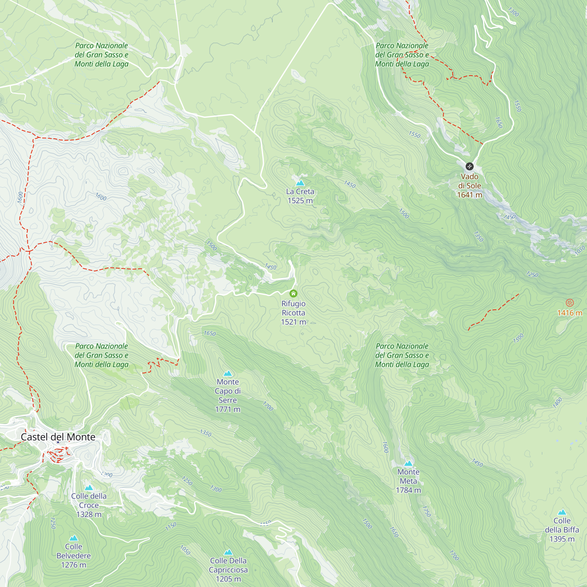 Rifugio Ricotta map