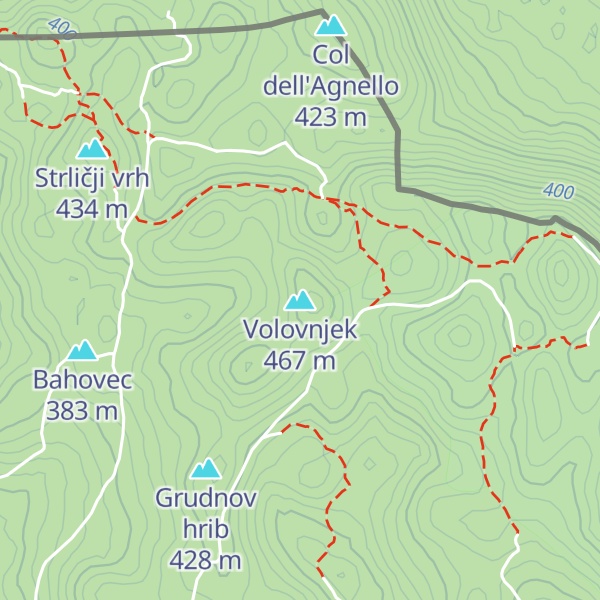 Map of Volovnjek