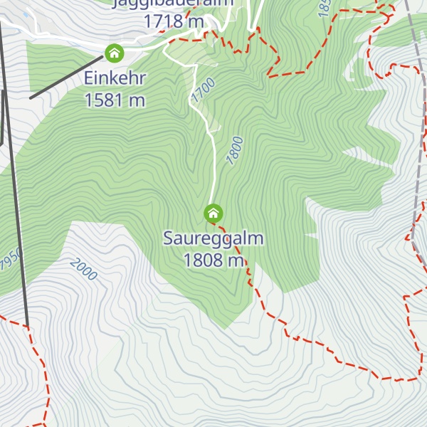 Map of Saureggalm