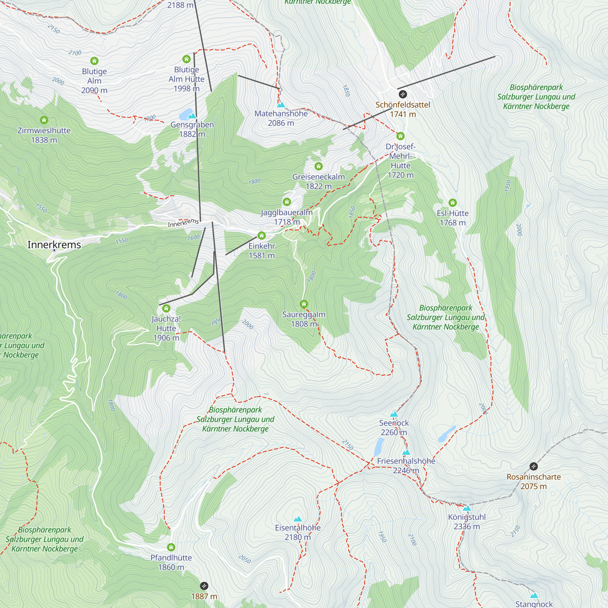 Saureggalm map