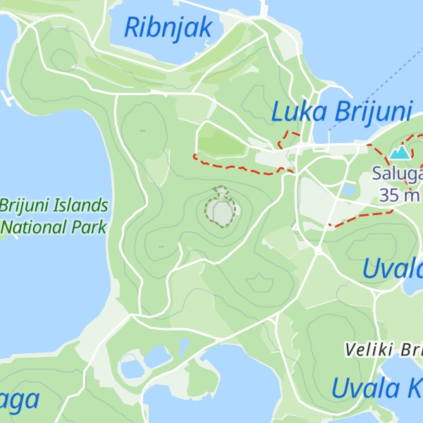 Map of Vela Straža