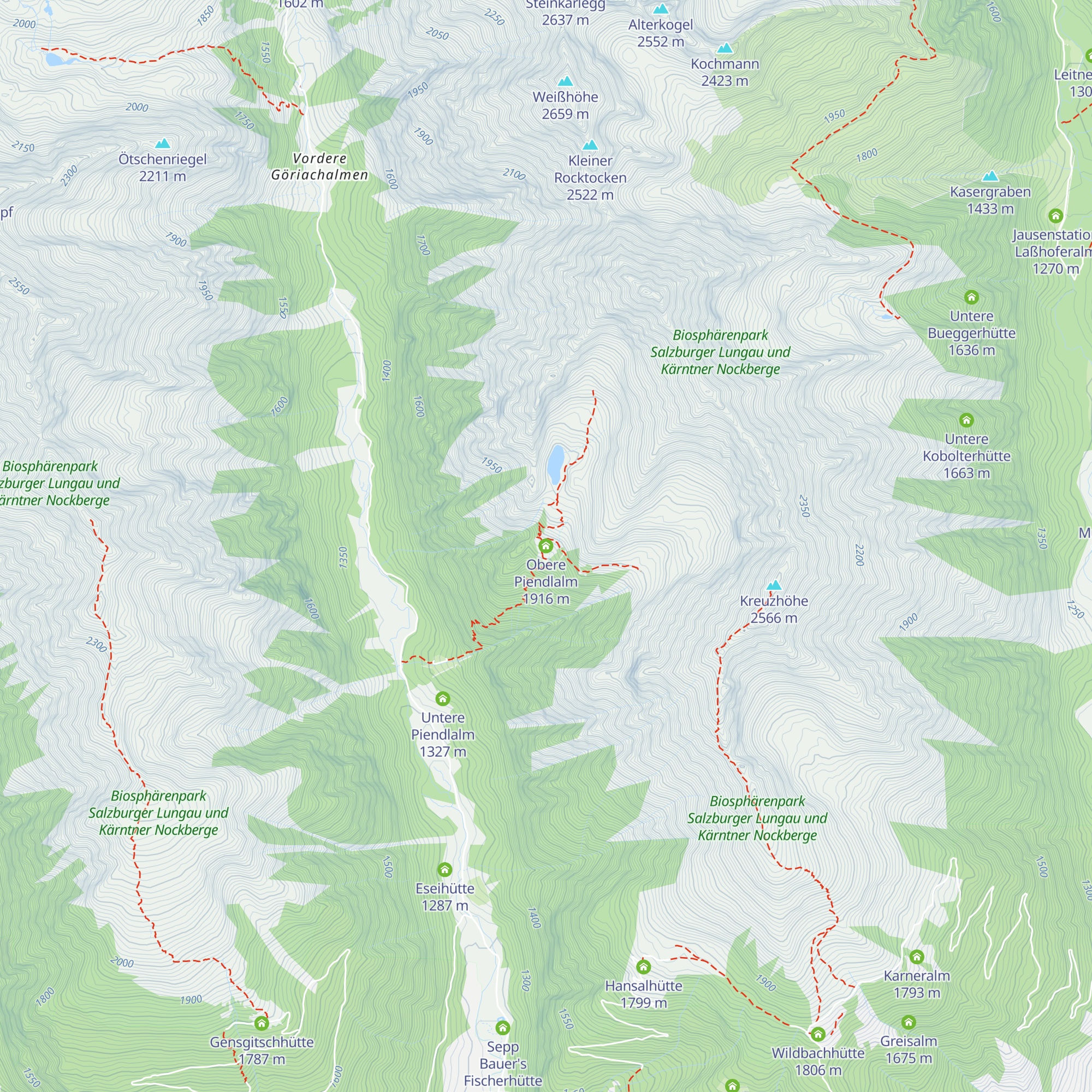 Obere Piendlalm map