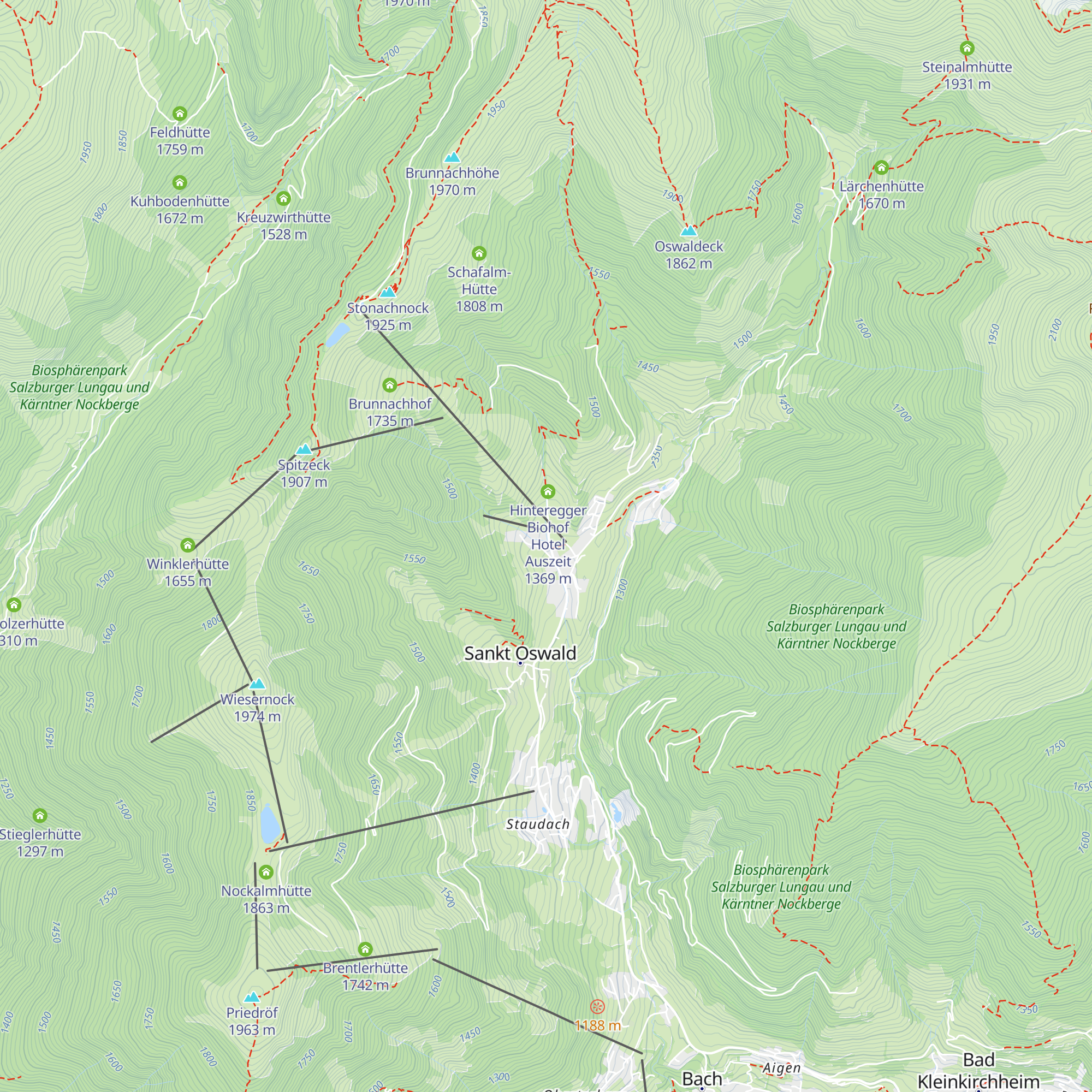 Gasthof Sportalm map