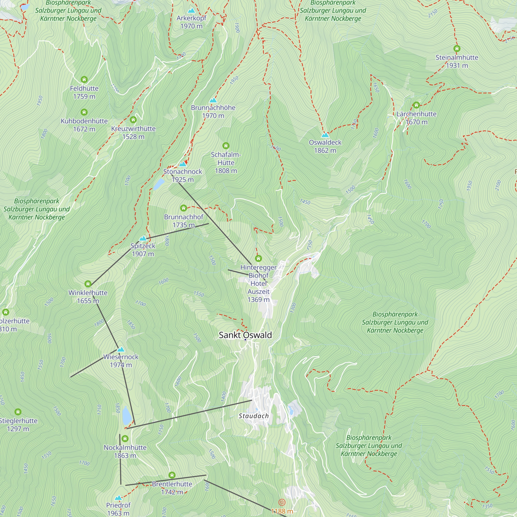 Hinteregger Biohof Hotel Auszeit map