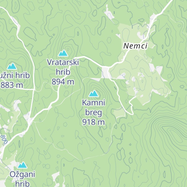 Map of Kamni breg