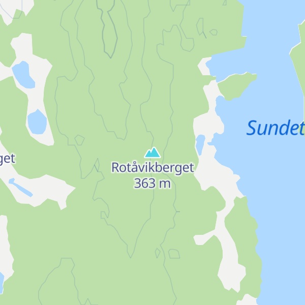 Map of Rotåvikberget