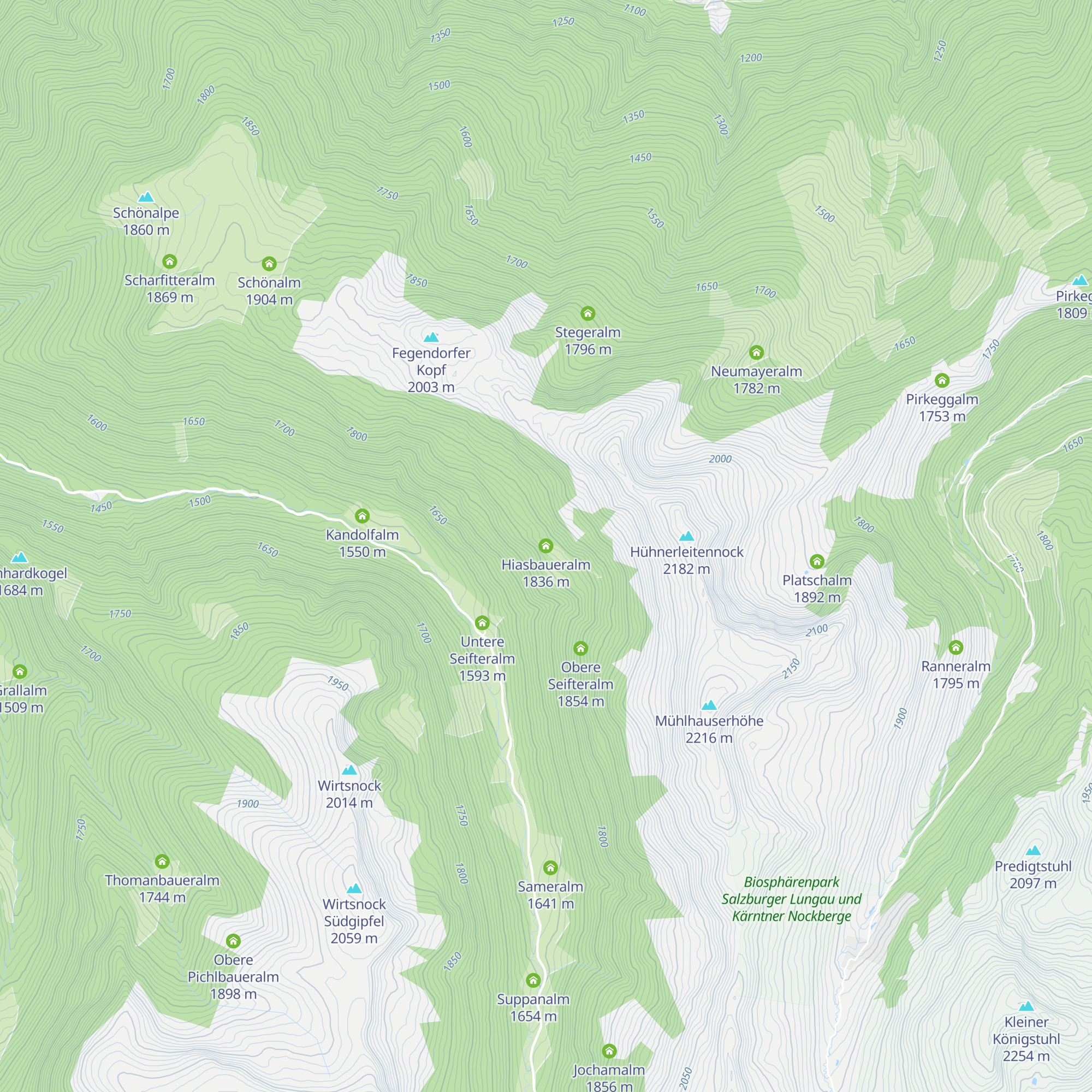 Hiasbaueralm map