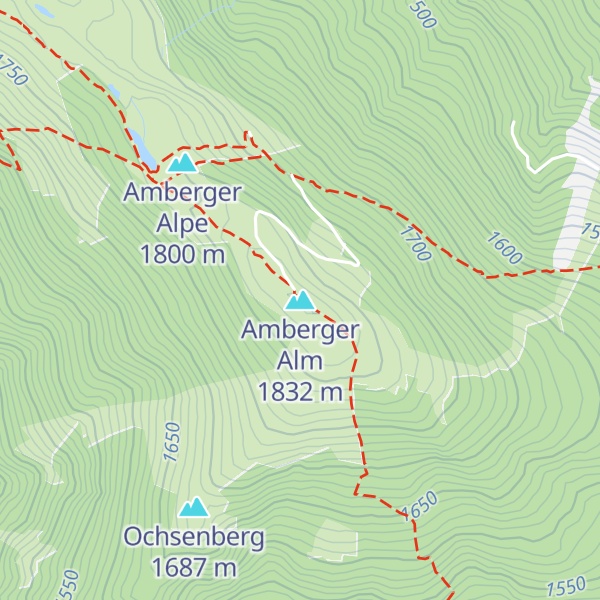 Map of Amberger Alm
