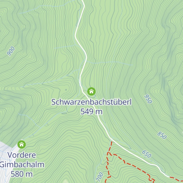 Map of Schwarzenbachstüberl